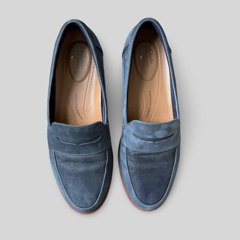 Clarks Unstructured Suede Loafers - Picture 4 of 7
